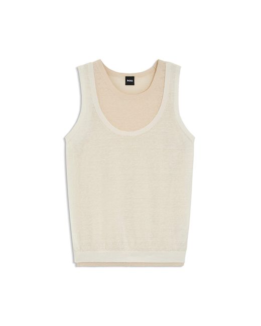 Boss Natural Sleeveless Top