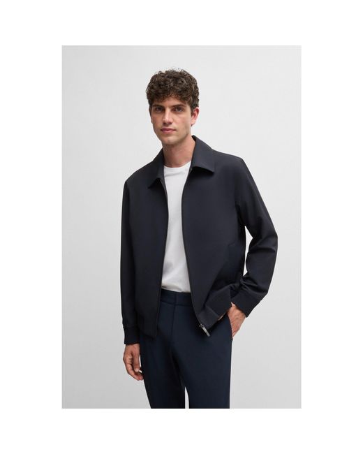 Boss Blue Slim-Fit Jacket for men