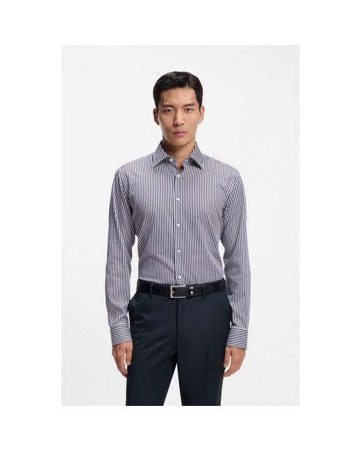 Boss Gray Regular-Fit Shirt for men