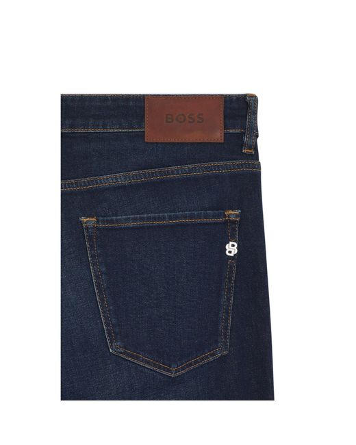 Boss Blue Delaware Slim-Fit Jeans for men
