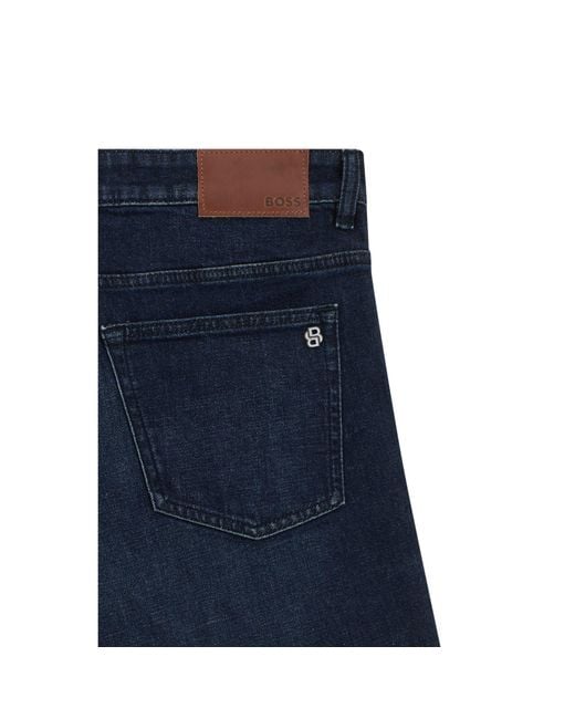 Boss Blue Delaware Slim-Fit Jeans for men