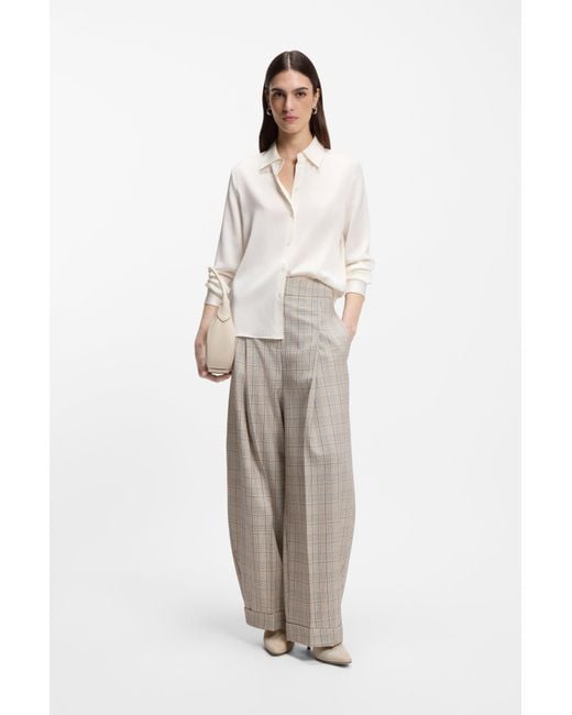 Boss Regular-Fit Blouse in het White