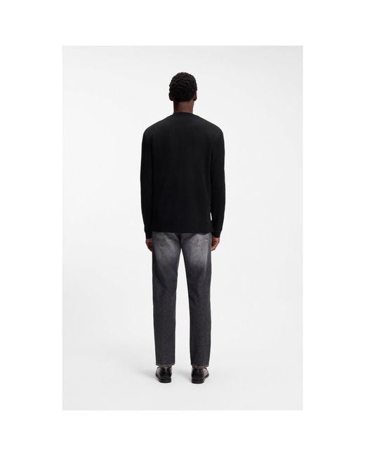 Boss Black Cotton-Jersey T-Shirt With Crew Neck for men