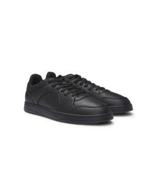 Baskets lacées en similicuir avec logos HUGO pour homme en coloris Black
