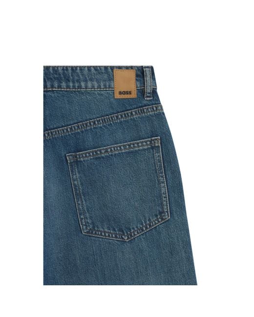 Boss Blue Boyfriend-Fit Jeans
