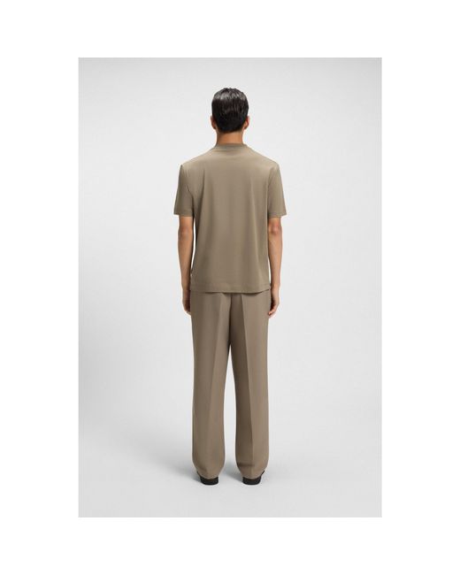 Boss Brown Regular-Fit T-Shirt for men