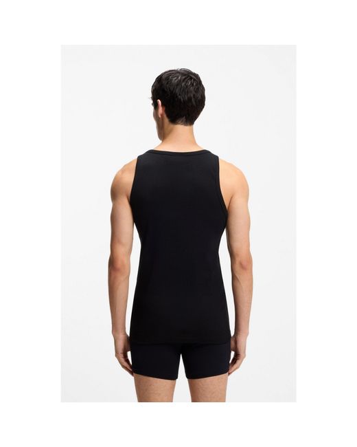 HUGO Black Tank Top Twin Pack for men