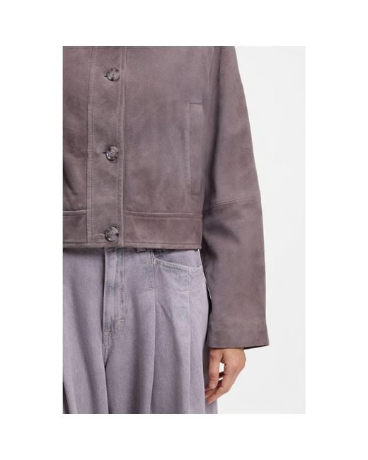 Boss Brown Trucker-Style Jacket