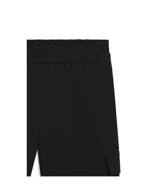HUGO Black Relaxed-Fit Trousers With Cargo Pockets for men
