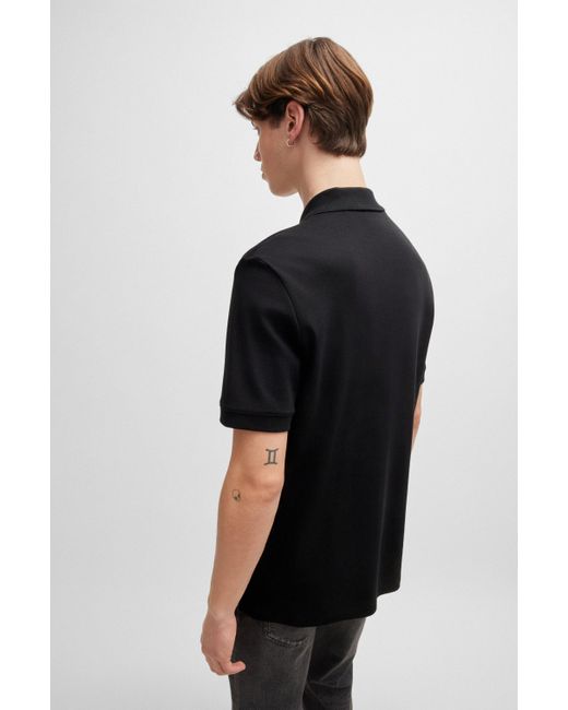 HUGO Poloshirt DALOMINO Regular Fit in Black für Herren