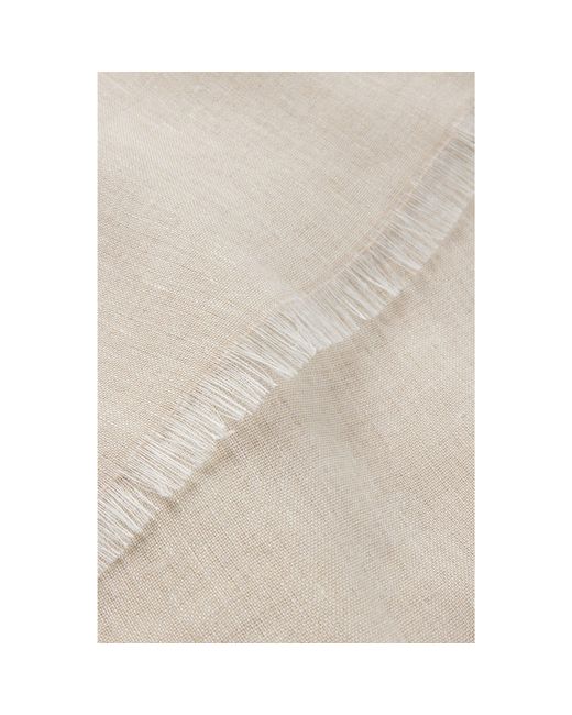Boss White Beckham X Lightweight Two-Tone Scarf With Linen for men