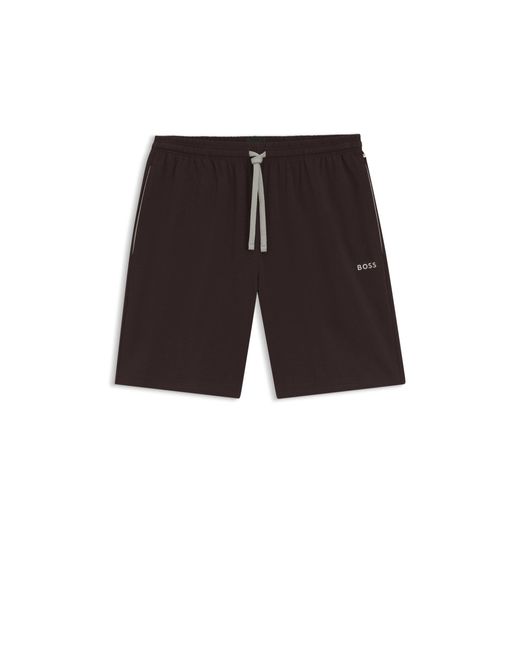 Boss Black Logo-Embroidered Shorts for men