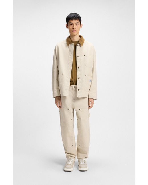 HUGO Light Green Men's T-shirts Size M for men