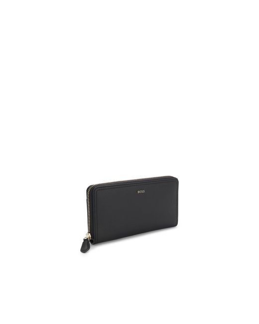 Boss Black Ziparound Wallet