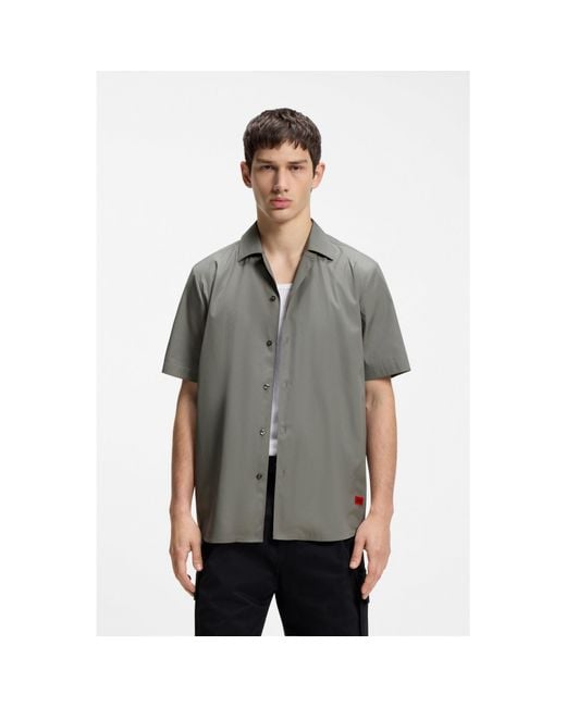 HUGO Gray Relaxed-Fit Shirt for men