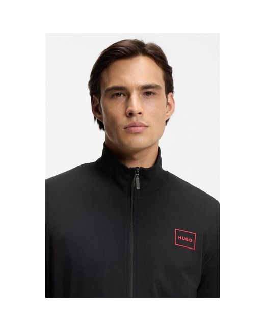 HUGO Black Relaxed-Fit Jacket for men