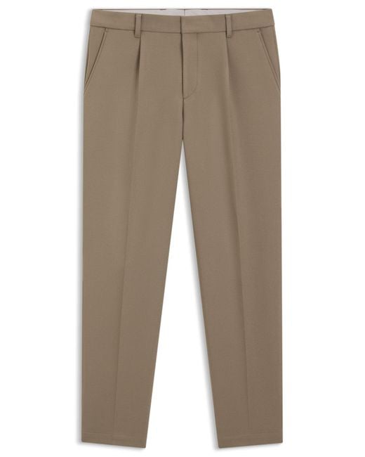 Boss Tapered-Fit Hose Aus Stretch-Gewebe in Natural für Herren