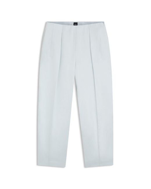 Boss Blue Relaxed-Fit Trousers