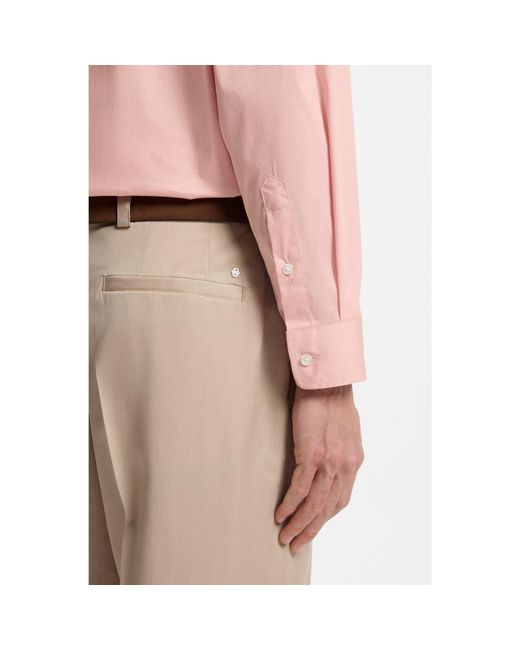 Boss Pink Relaxed-Fit Shirt for men