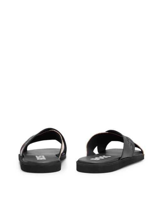 hugo boss slide sandals