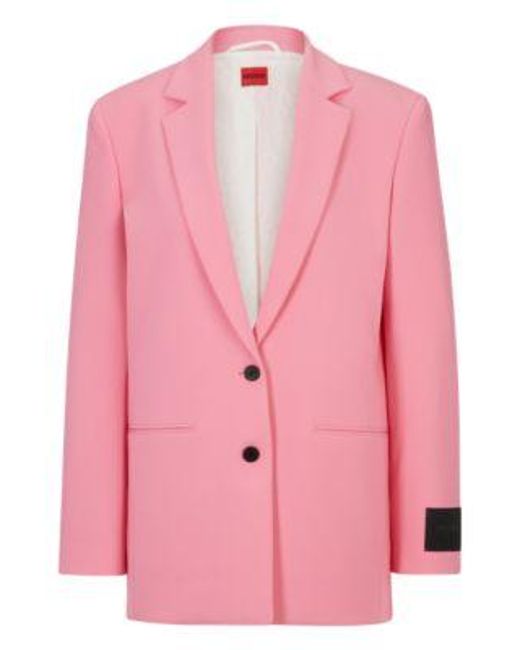 Veste Regular Fit En Tissu Stretch HUGO en coloris Pink