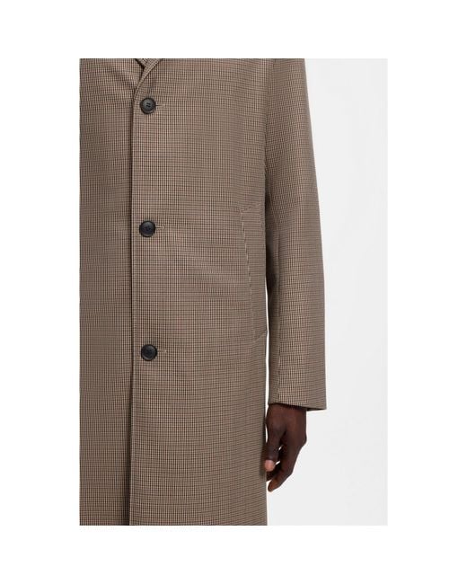 Boss Multicolor Relaxed-Fit Water-Repellent Coat for men