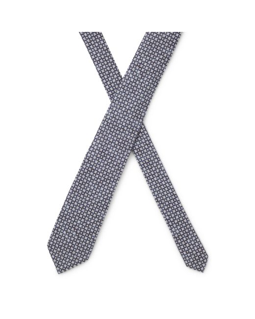 Boss Purple Patterned Tie for men