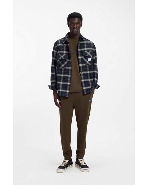 HUGO Dark Brown Men's Blue Collection Size L for men