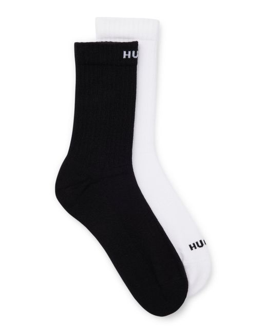 HUGO Black Two-pack Of Short-length Socks for men