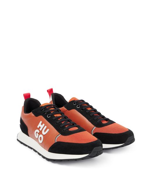 BOSS by HUGO BOSS Sneakers im LaufschuhStil aus MaterialMix mit Stack