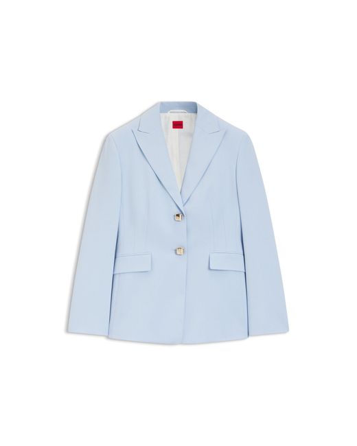 HUGO Blue Regular-Fit Blazer With-Tone Buttons