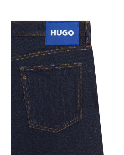 HUGO Blue Tapered-Fit Jeans for men