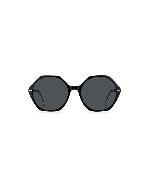 Boss Black Acetate Sunglasses With Angular Frames