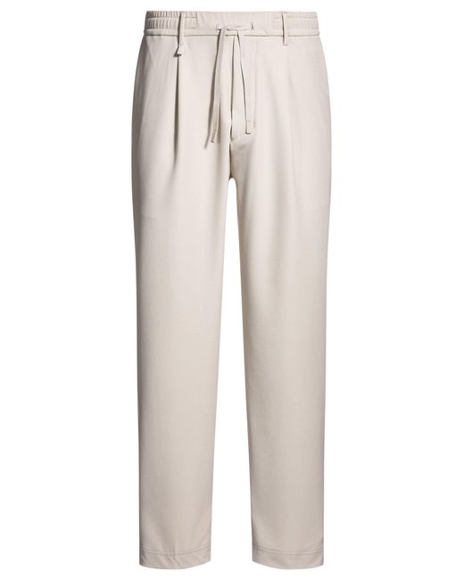 Boss Tapered-Fit Hose Aus Wasserabweisendem Stretch-Gewebe in White für Herren