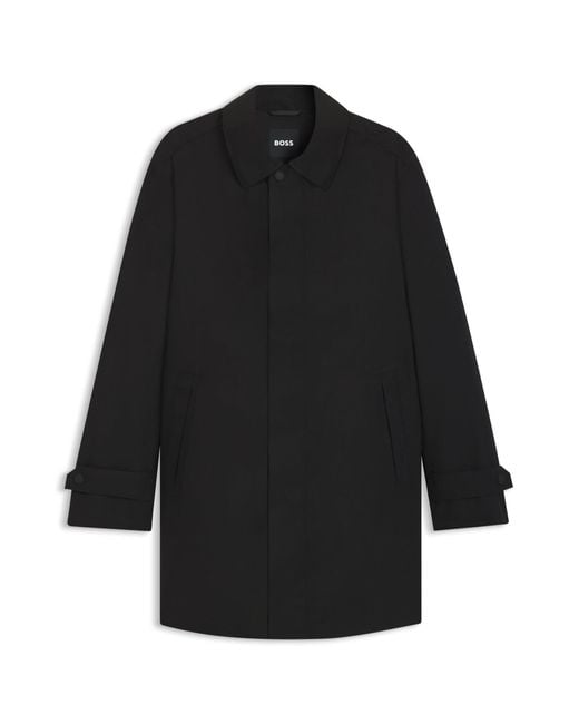Boss Gore-Tex Water-Repellent Coat With Concealed Closure in het Black voor heren