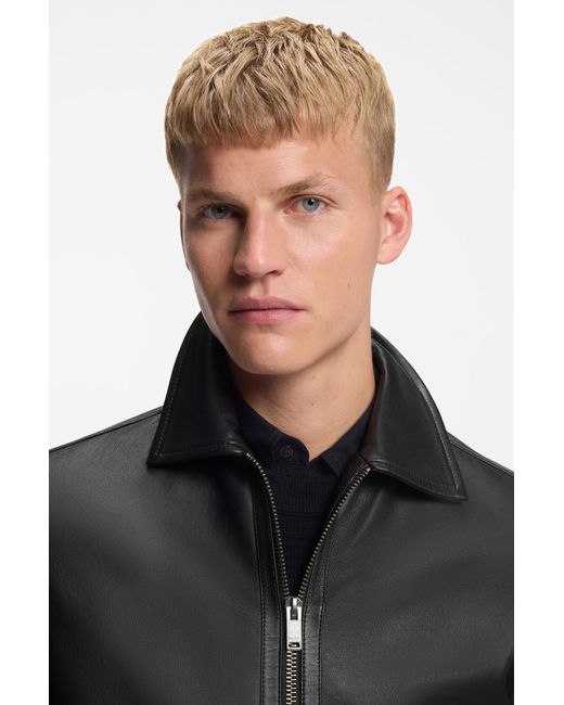 Boss Regular-Fit Jas Van Nappaleer in het Black voor heren