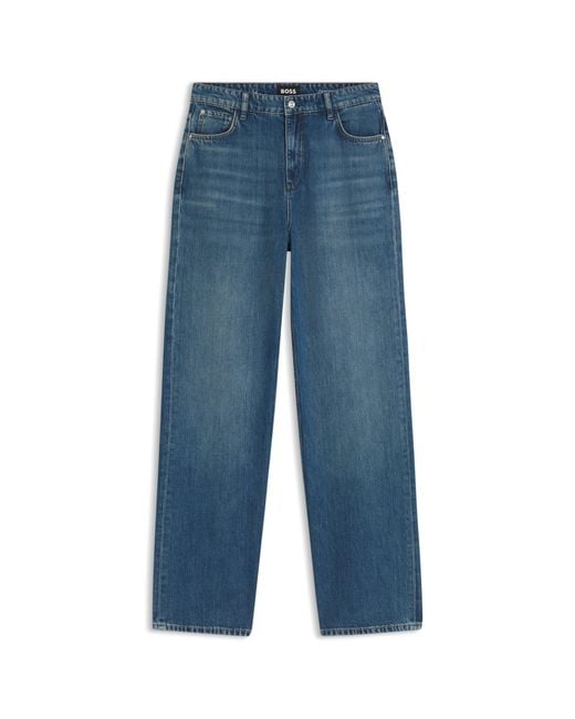 Boss Blue Boyfriend-Fit Jeans