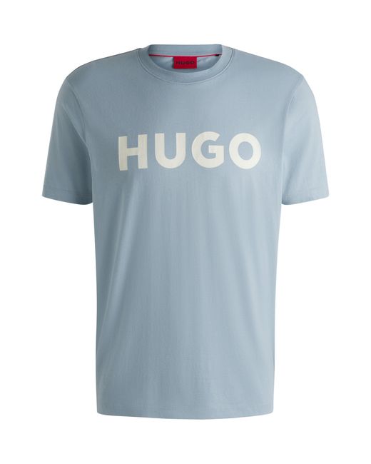 HUGO Light Blue Men's T-shirts Size L for men