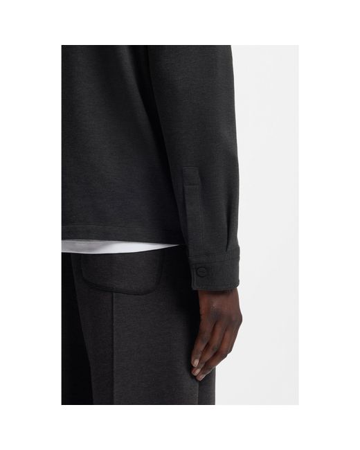 HUGO Black Oversized-Fit Shirt for men