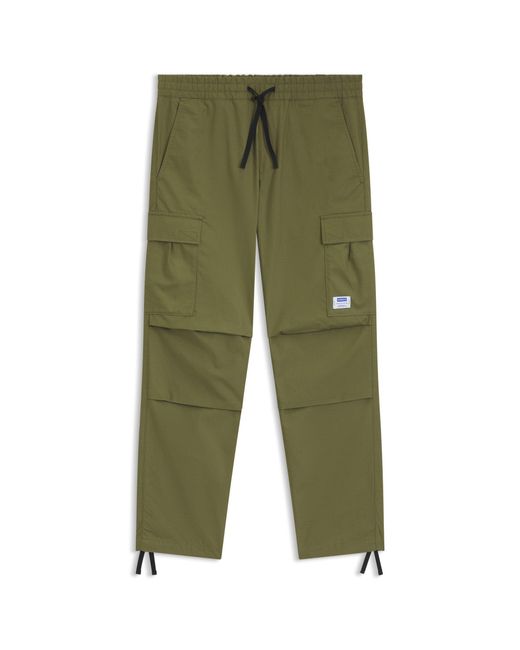 HUGO Green Relaxed-Fit Cargo Trousers for men