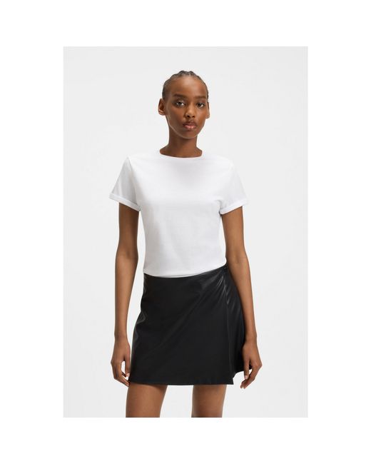 HUGO White Slim-Fit T-Shirt