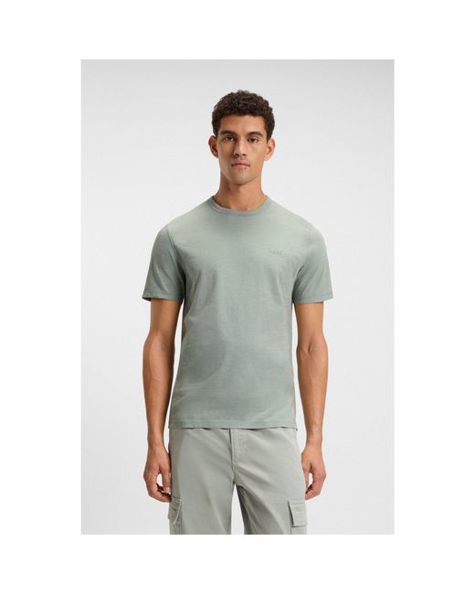 Boss Green Cotton-Jersey T-Shirt With Logo Detail for men