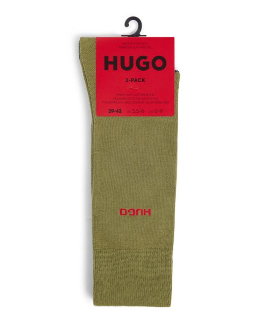 HUGO Green Two-pack Of Socks In A Cotton Blend for men