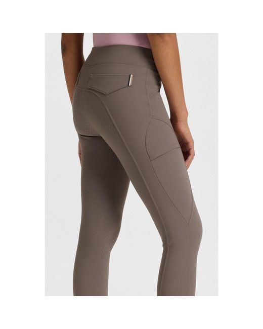 Boss Brown Equestrian Hybrid Breeches With Silicone Grips