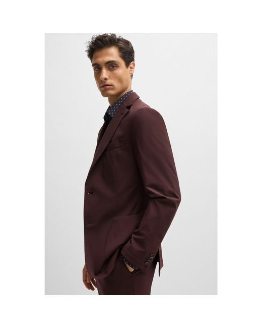 Boss Purple Slim-Fit Jacket for men