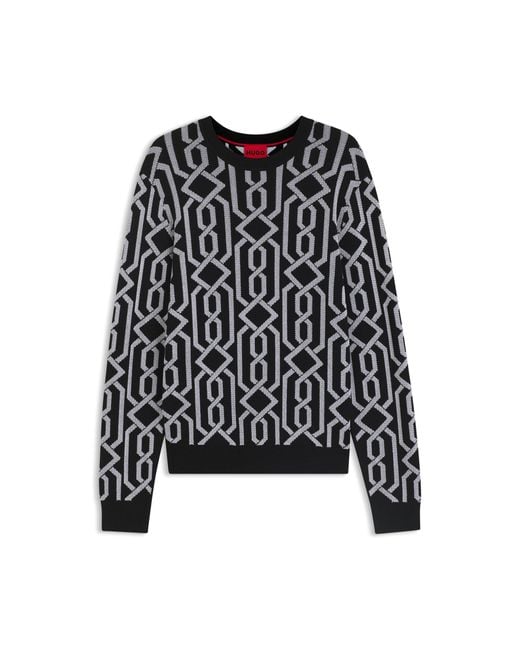 HUGO Black Men's Sweaters Size M for men