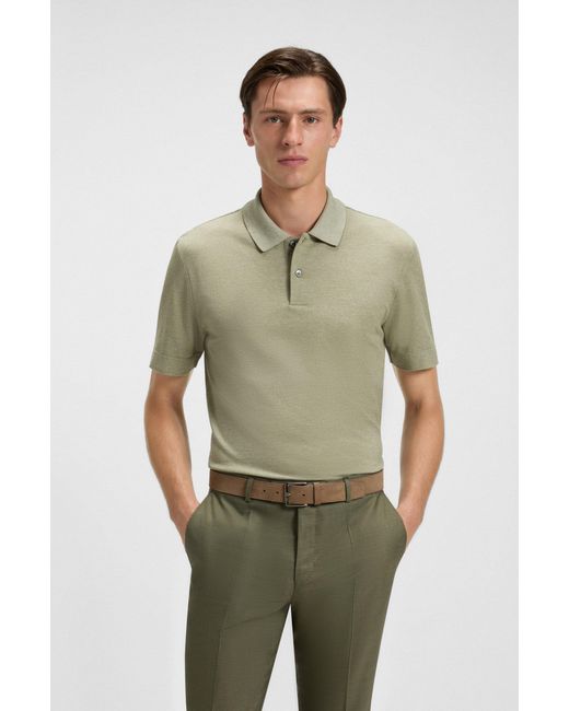 Boss Light Green Men's Polo Shirts Size L for men