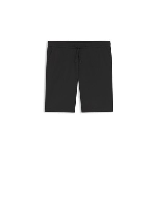 Boss Black Water-Repellent Regular-Fit Shorts for men