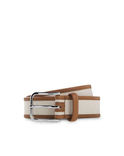 Boss Brown Pin-Buckle Belt for men