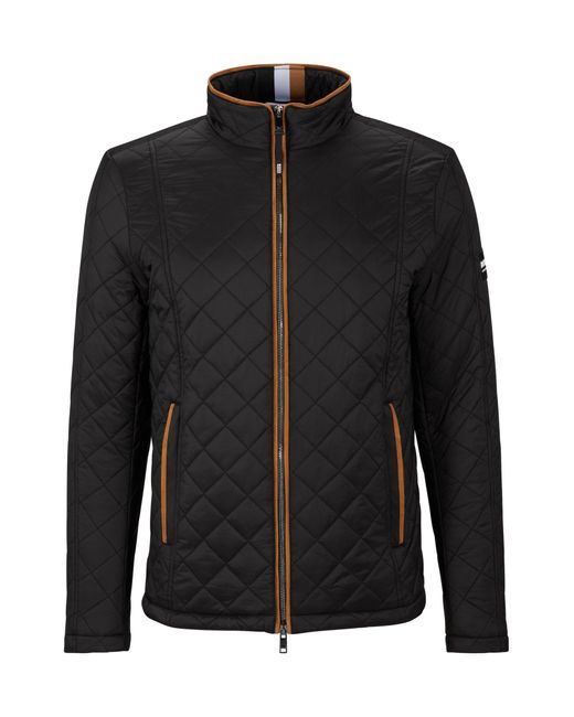 Boss Black Equestrian Padded Jacket With Contrast Piping for men